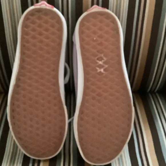 Vans Lavender and White Casual Sneakers - Picture 5 of 6